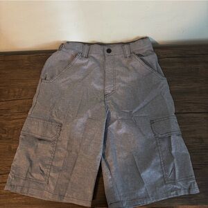 Boys Gray Cargo Shorts